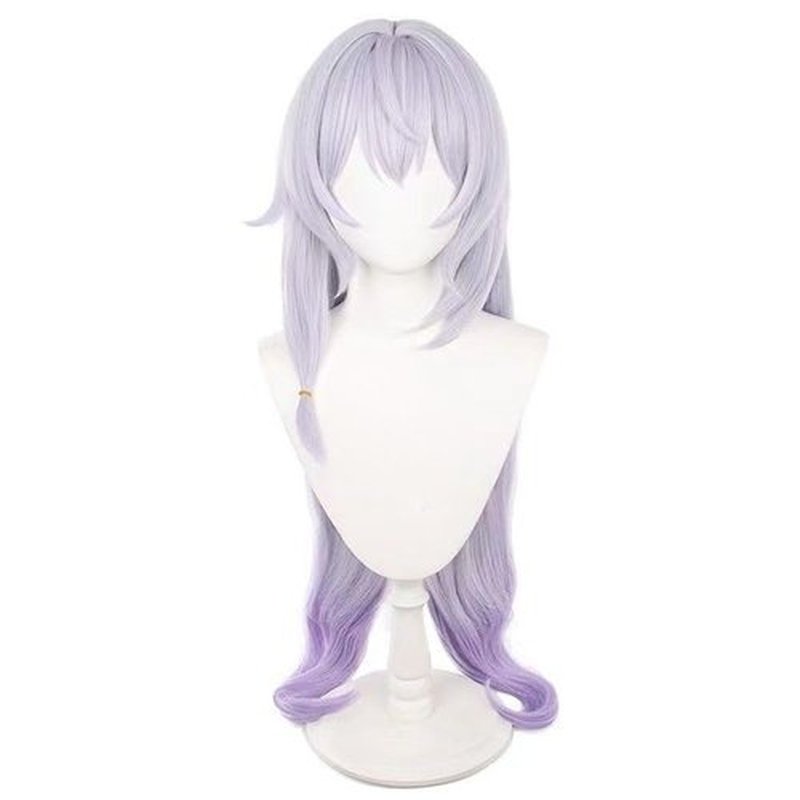 Gorgewg for Black Swan HSR Cosplay Wig Star Rail Long Straight Purple Roleplay Costume Wigs Synthetic Hair for Women