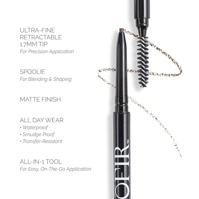 OFIR Brow Trace Precision Brow liner | Waterproof Brow Pencil with Ultra-Fine 1.7mm Tip | Long-Lasting, Blendable, Soft Matte Finish | Blonde Shot - Dark Blonde, 0.003 OZ