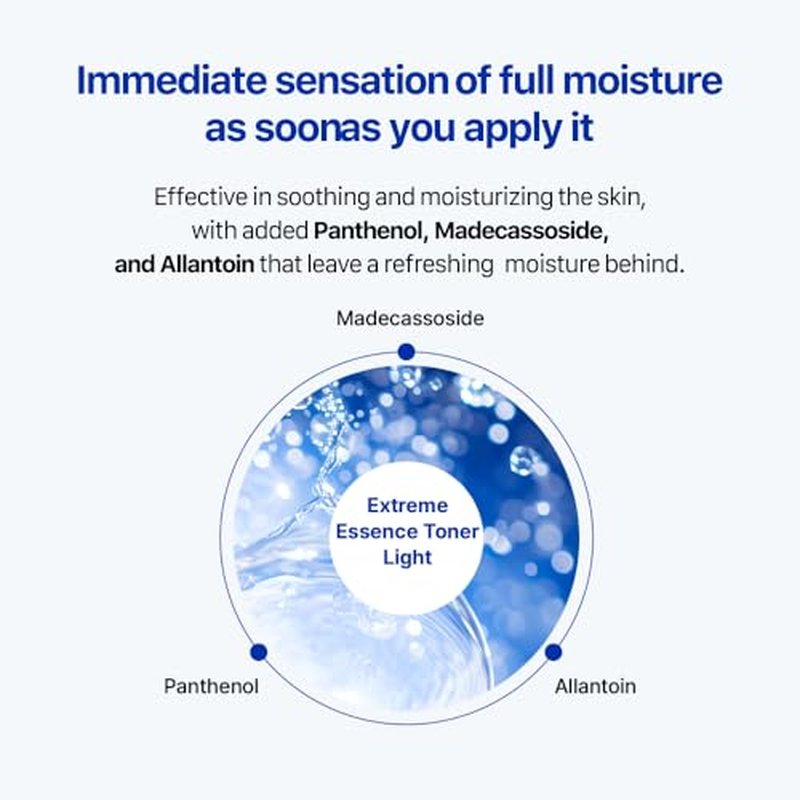 Real Barrier Extreme Essence Toner Light 6.76 Fl Oz | Hyaluronic Acid Panthenol Face Moisturizer for Sensitive Dry Skin | Soothing & Hydrating Moisturizing Toner for Face | Korean Skin Care