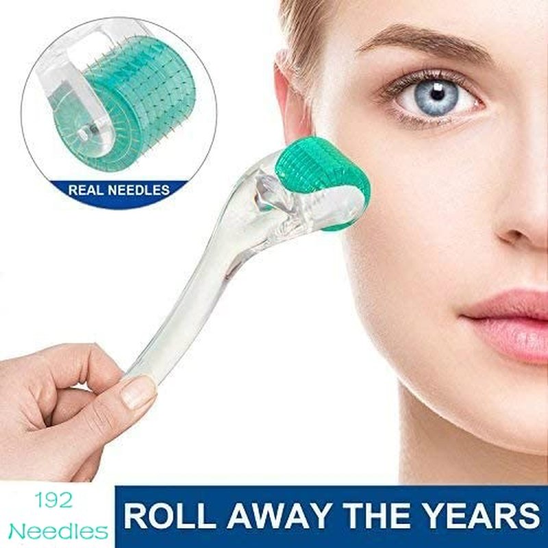 Derma Roller Stainless Steel - Microderma Roller - Microneedle Roller with Case-Personal Use Microneedling Roller -192 Micro Needle Dermal Roller
