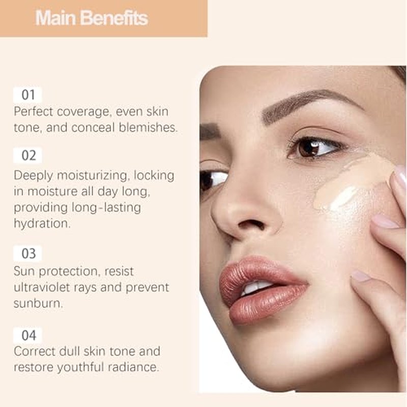 Rise Luxus Foundation, Rise Luxus Ultrablend 4 In 1 Foundation, Match Cosmetics Foundation, Nuvoria Base, Cabindealer 4 In 1 Foundation,4 In 1 Foundation Liquid With SPF 50 for All Skin (1pc, 1)
