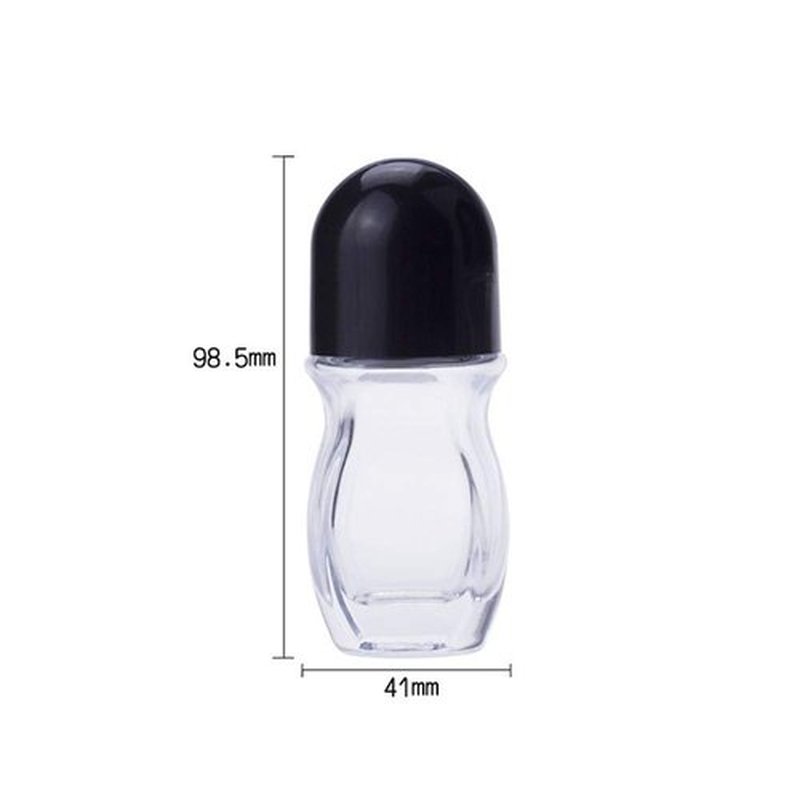 Wresty Roll On Glass Bottles For Essential Oils,2 Pcs Deodorant Bottles Perfume Roller Bottles Empty Deodorant Containers Roller Ball Bottles For Fragrance Cosmetics (30ml/1 Oz)