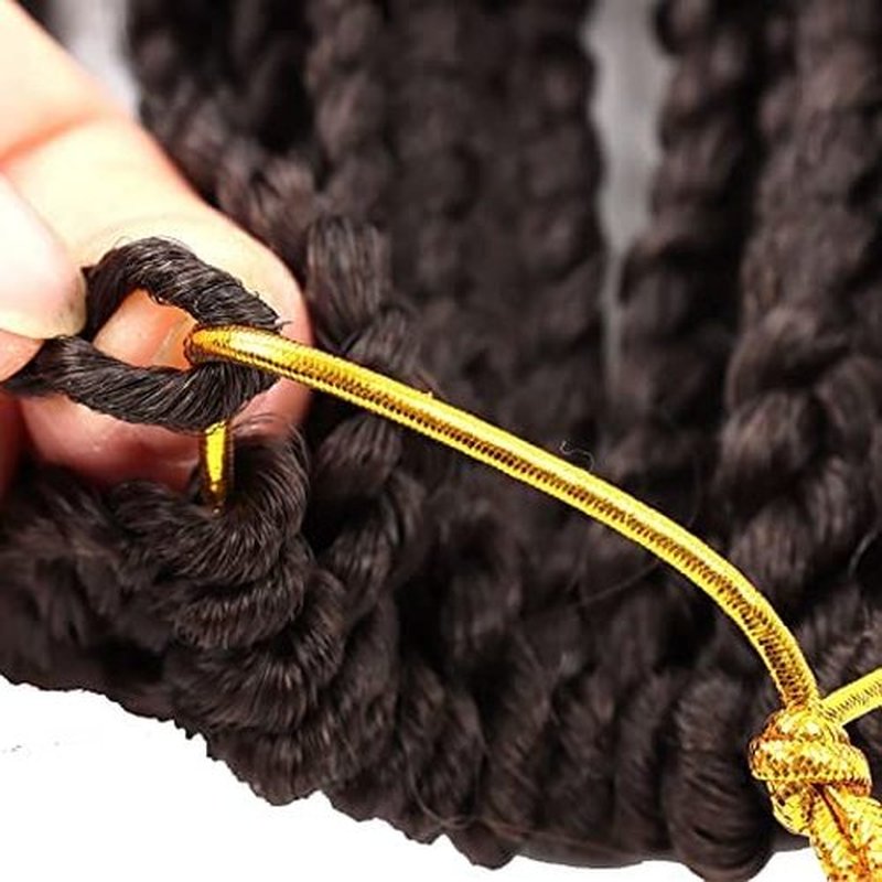 Goddess Box Braids Crochet Hair 12 Inch Boho Crochet Box Braids With Curly Ends,Bohomian Box Braids Crochet Hair Pre-looped 8 Packs Synthetic Braiding Hair Extensions #4