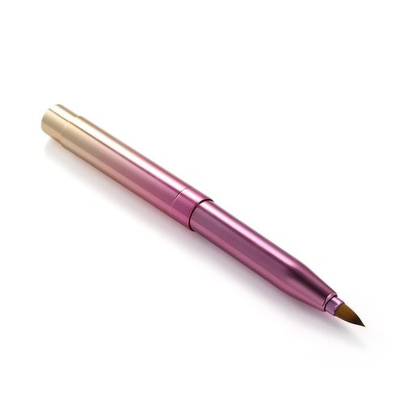 Exquisite Professional Lip Brush Applicators-Retractable Lipstick Brushes- Lipstick Gloss Makeup Brush Tool For Women and Girls (Two-Head-Gradient)