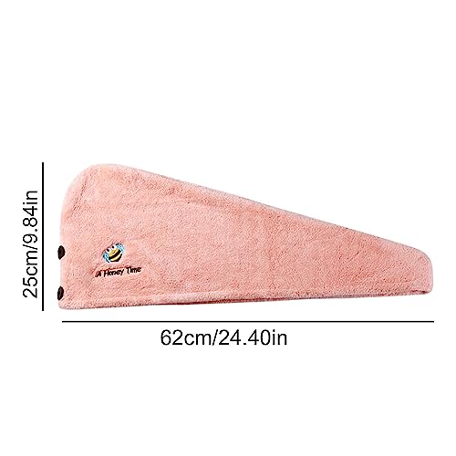 Thick Hair Drying Towels - Rapid Dry Microfiber Wrap for Long Curly Hair | Absorbent Turban for Women & Girls | Great for Bath & Shower