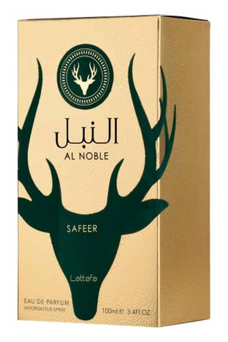 Lattafa Al Noble Safeer Eau de Parfum Spray for Unisex, 3.4 Ounce