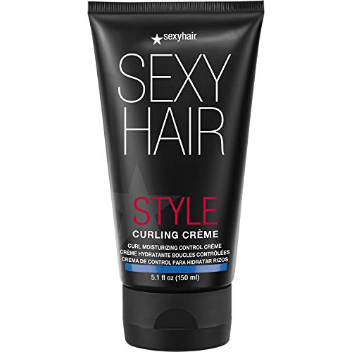 SexyHair Style Curling Crème Curl Moisturizing Control Crème, 5.1 Oz | Light Control | Maintains Moisture and Combats Frizz