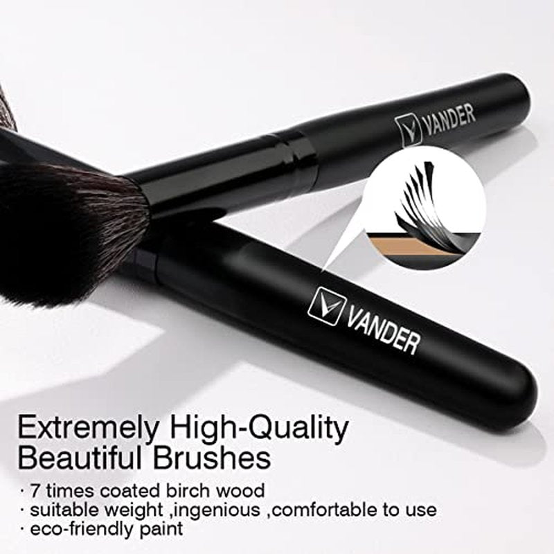 Make up Brushes, VANDER Professional 32pcs Makeup Brush Set, Makeup Brushes Set Foundation Blending Cosmetic Brush Set Kit,Black（Cosmetic bag not included）