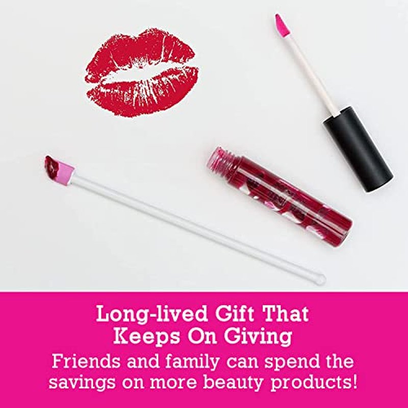 Spatty Lip Gloss Tiny Beauty Spatula (6 Inch Pink) Shark Tank Mom Made Scrape Last Drop of Lipstick, Mini Spatula Makeup, Long Makeup Spatula, Scoop for Makeup, Makeup Stocking Stuffer, Makeup Spatula