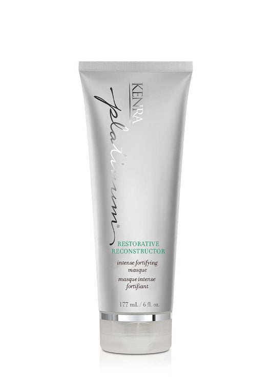 Kenra Platinum Restorative Reconstructor | Ultra Fortifying Treatment | Restores Broken Hair Bonds From Within | Provides Intense Fortification, Elasticity, & Suppleness | All Hair Types | 6 fl. oz