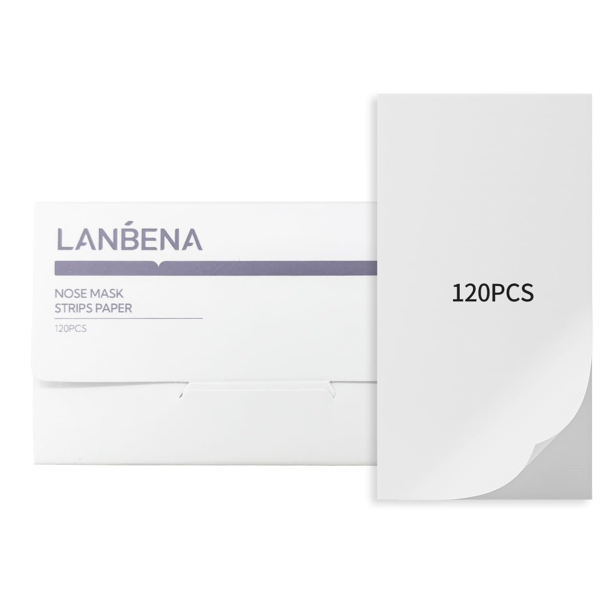 LANBENA Blackhead Remover Nose Pore Strips for Face, 2.0 Upgraded Deep Cleansing Peel off Mask Nose Strips Skincare for All Skin (1.06 Oz/30g) - 60pcs Strips (Nose Pore Strips Paper 120pcs)
