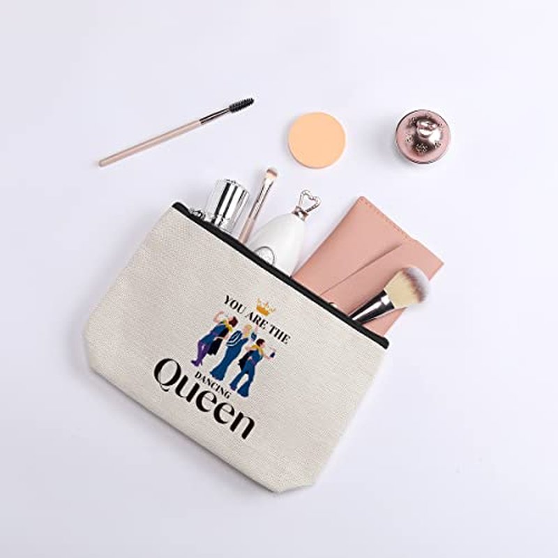 kdxpbpz Mamma Music Makeup Bag, Mamma Fans Gifts, You Are The Dancing Queen, Mamma Stuff Musical Comedy Gift for Family Friend Women, Travel Toiletry Makeup Organizer Zipper Pouch