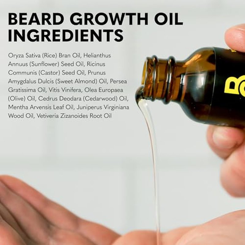 Beard Club Derma Roller & Beard Growth Oil - Microneedling Roller with 540 Titanium Microneedles for Face, Body and Scalp - Beard Roller with Sandalwood & Cedar Beard Oil