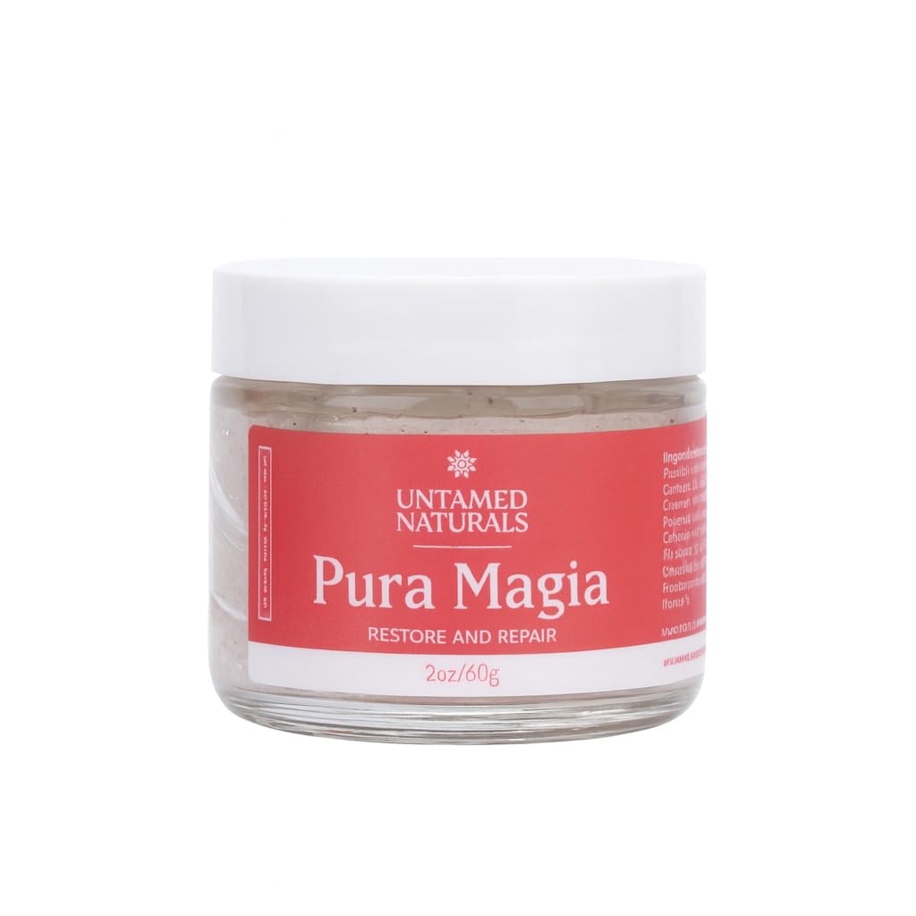 Untamed Naturals Tepezcohuite facial moisturizer, tepezcohuite cream root from Mexico, skin repair, night cream, Pura Magia face cream 2oz/60g