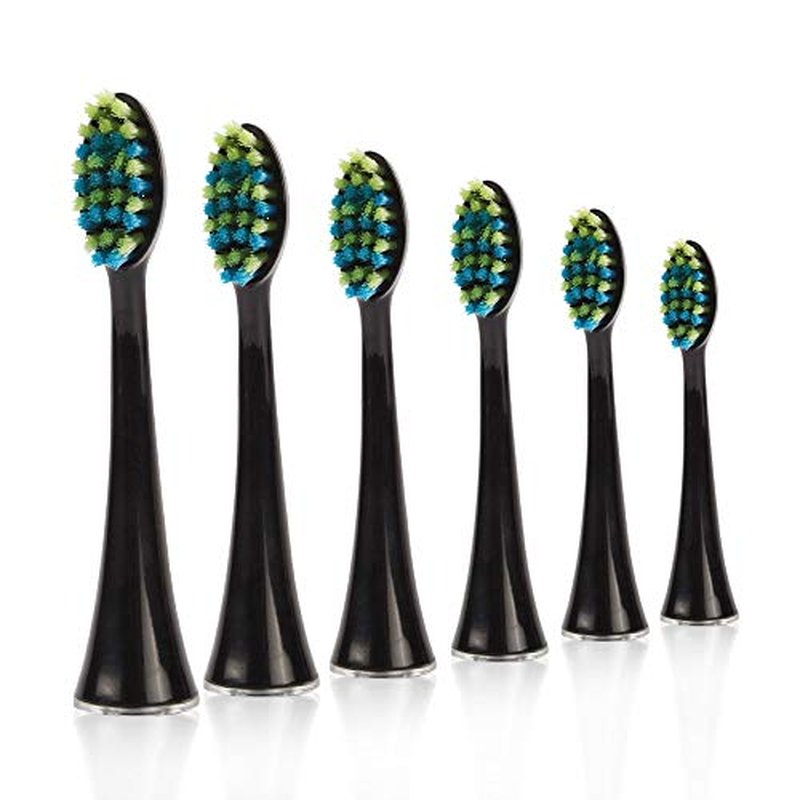 Voom Sonic Pro 7 Series Replacement Brush Heads Black/WHITE