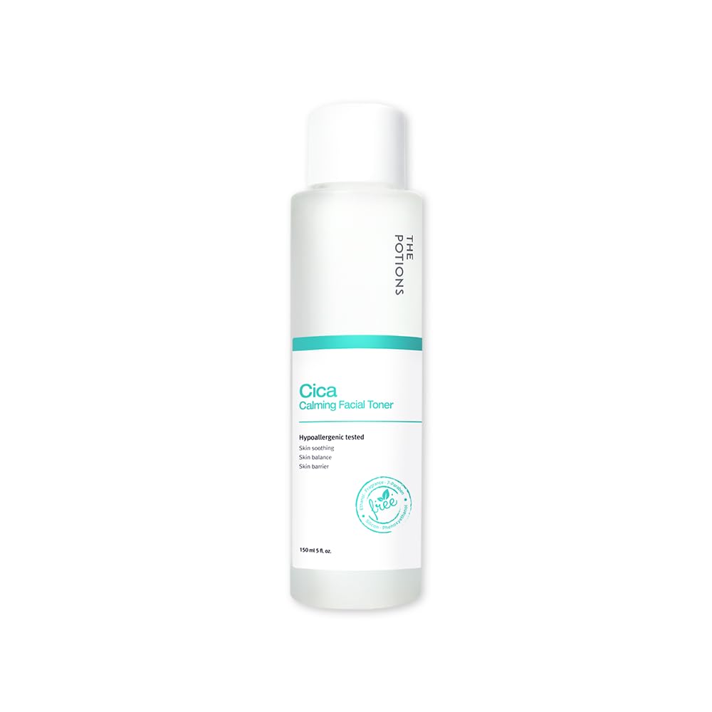 The Potions Centella Asiatica Calming Facial Toner | for Acne Prone Skin, Dry and Sensitive Skin | Sking Soothing, Skin Balance, Skin Barrier | 5 fl. oz, 150 ml | Korean Skin Care