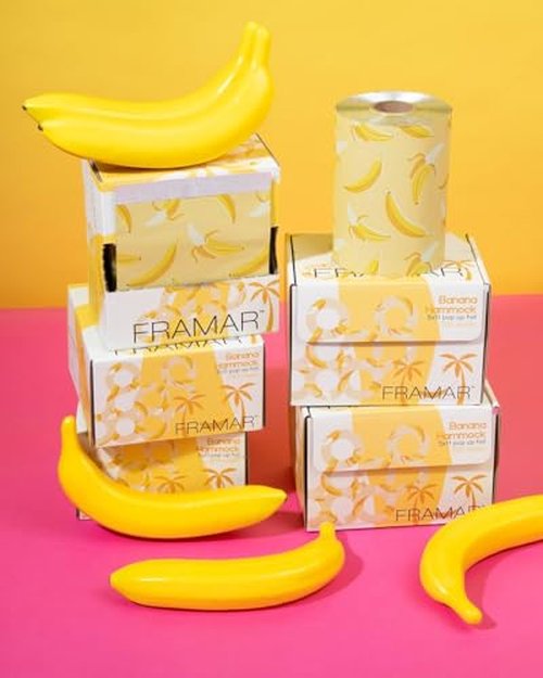 FRAMAR Banana Hair Foil – Hair Foils for Highlighting, Pop Up Foil for Hair Highlighting, Salon Foils for Hair Highlighting Kit, Long Hair Foils for Bleach, Salon Foils for Hair Stylist – 500