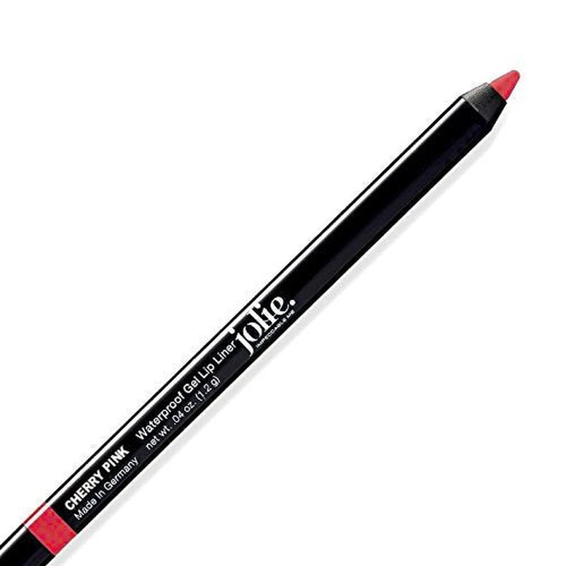 Jolie Cosmetics Waterproof Gel Lip Liner - Super Smooth, Extra Long-Wear (Cherry Pink)