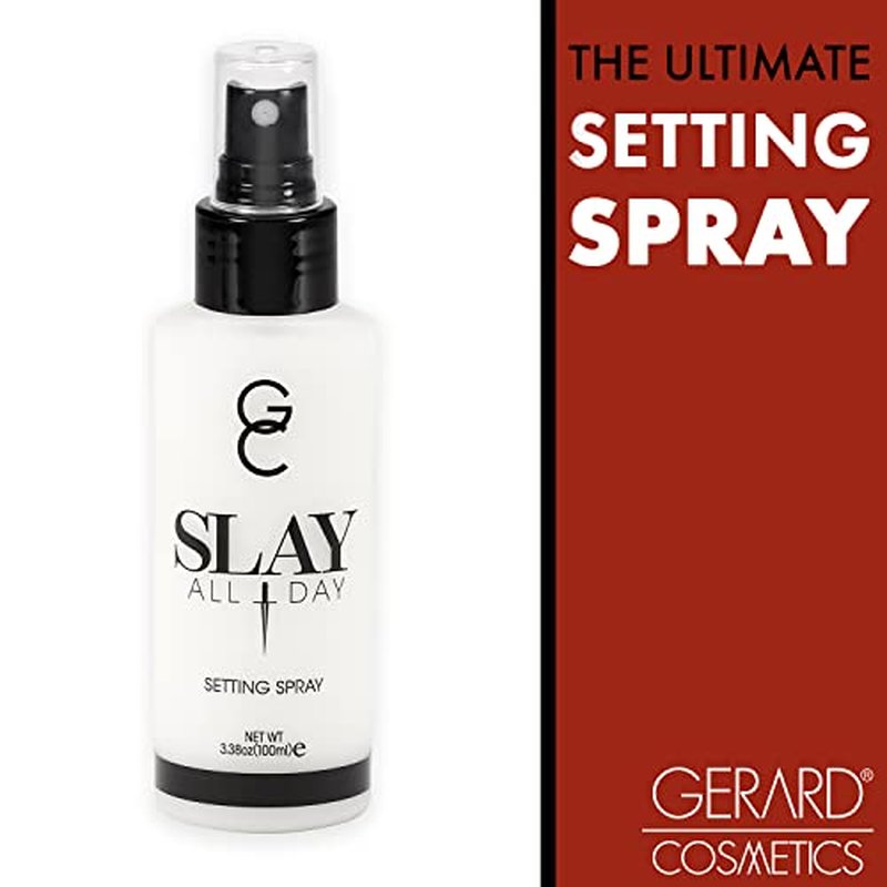Gerard Cosmetics Slay All Day Makeup Setting Spray | Coconut Scented | Matte Finish with Oil Control | Cruelty Free, Long Lasting Finishing Spray, 3.38oz (100ml)