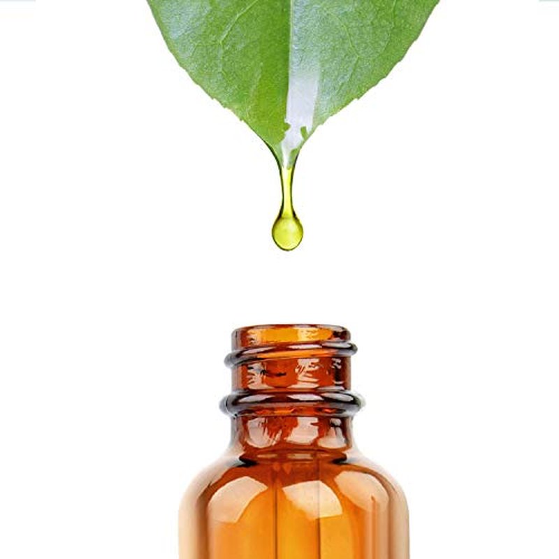 Nelipo 1oz Amber Glass Bottles for Essential Oils with Glass Eye Dropper - Pack of 12