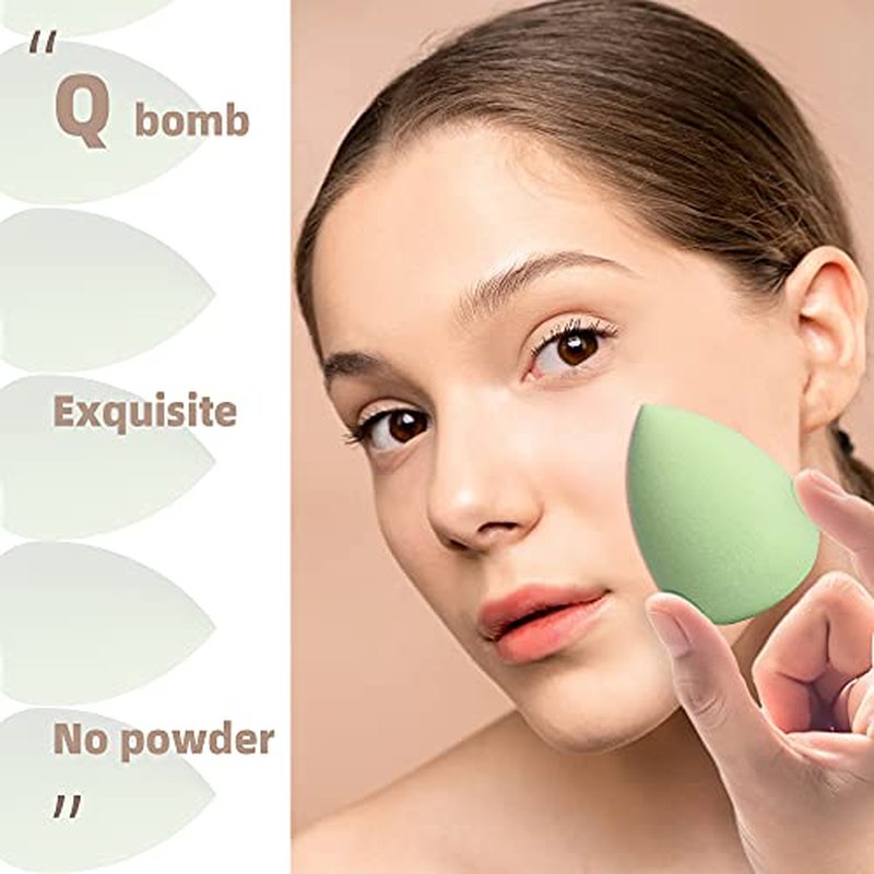 COSTICA Makeup Sponge Set Blender, Beauty Sponge Makeup Blender Flawless for Liquid - Multi Colored 4 pcs Rose Series