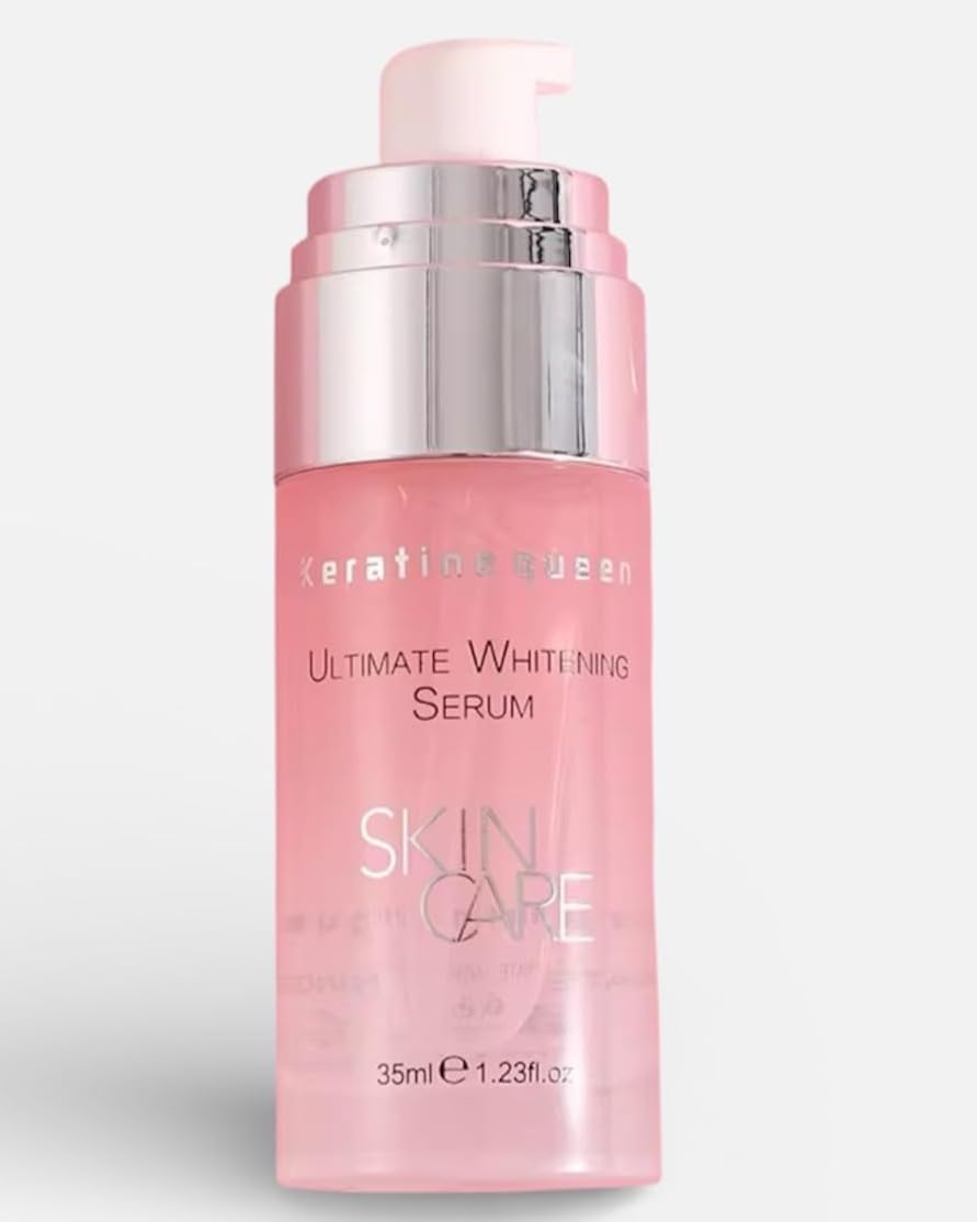 Keratin Queen Brightening & Whitening Serum for Even Skin Tone, with Vitamin C, Niacinamide & Hyaluronic Acid Hydration