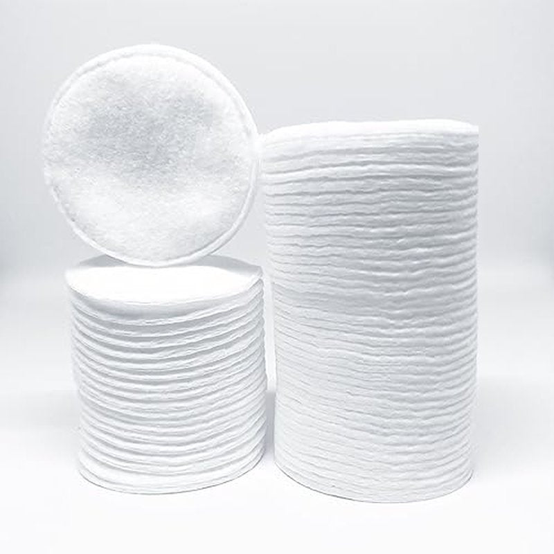 Orgametics Cotton Rounds, 100% Natural Turkish Cotton Premium Makeup Remover and Facial Cleansing Round Pads, Lint Free, Hypoallergenic and Ultra Soft, Luxury Quality (200 Count-Pack of 2)