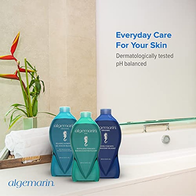 Algemarin Spa Scent Foam Bath – European Sea Aromatherapy (1-Pack, 750 ml) 