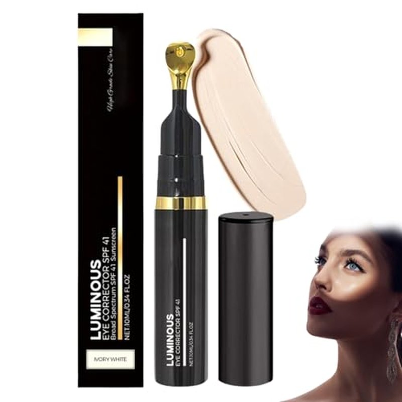 Luminous Eye Corrector Spf 41 - Under Eye Concealers For Dark Circles, Drtmology Luminous Eye Corrector, Anti-Aging Tinted Eye Cream (Ivory)