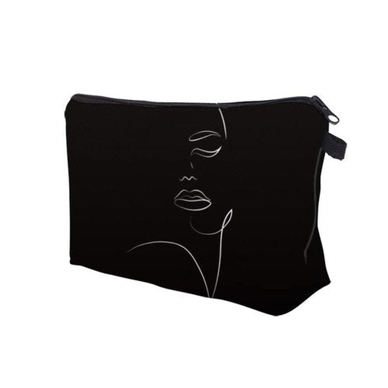 Deanfun Small Makeup Bag for Purse, Waterproof Makeup Bags Roomy Toiletry Pouch Travel Accessories Gifts (55884)