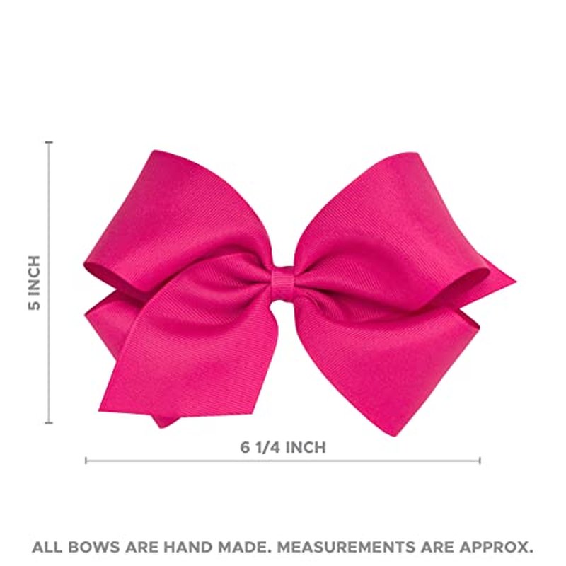 Wee Ones Girls' Girl's & Baby's Seersucker Bow on a WeeStay No Slip Hair Clip, Blue, King