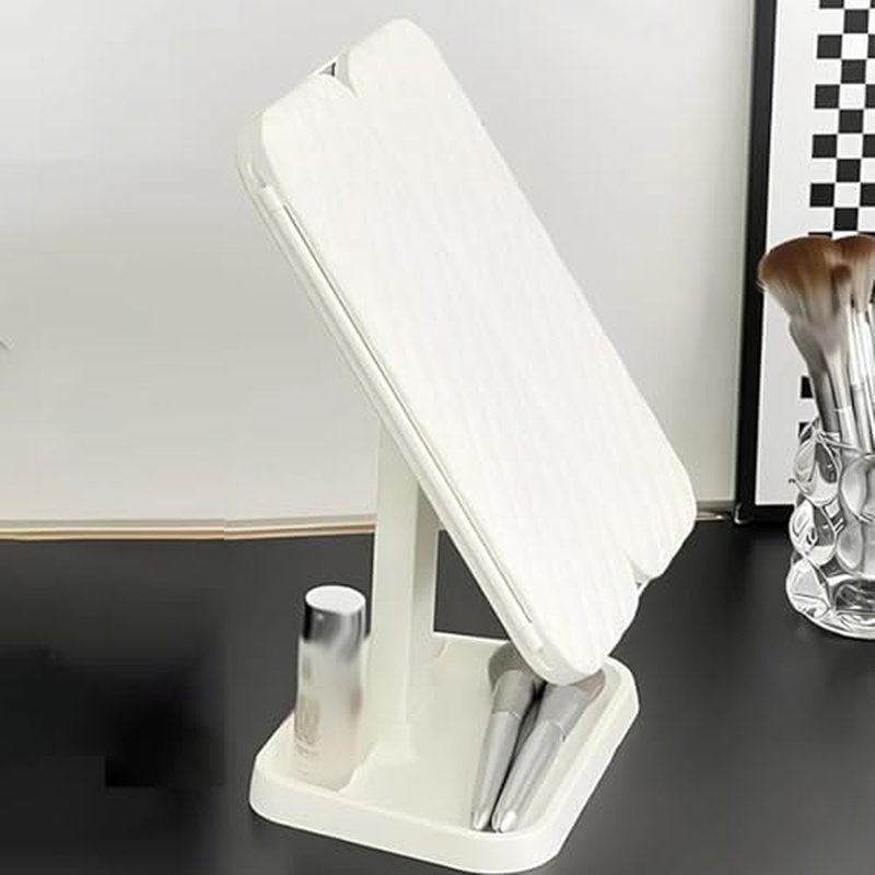 Glisera Smart Mirror, Glisera Smart Mirror Vanity, Glisera Smart Makeup Mirror Travel, LED Trifold Makeup Mirror, Makeup Vanity Mirror with Lights, Makeup Mirror with Lights and Magnification (Black)