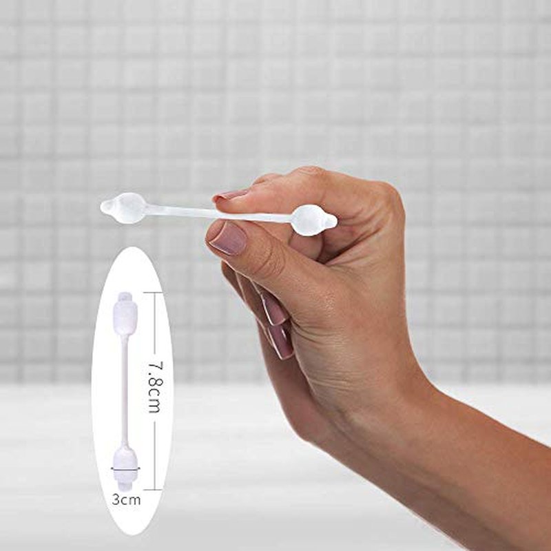 Baby Cotton Swabs, Organic Fragrance and Chlorine-Free Kids Safety Swabs, 100% Biodegradable Gentle Baby Qtips, Hypoallergenic Children Cotton Buds|4 Packs of 55 Swabs (220 Total)