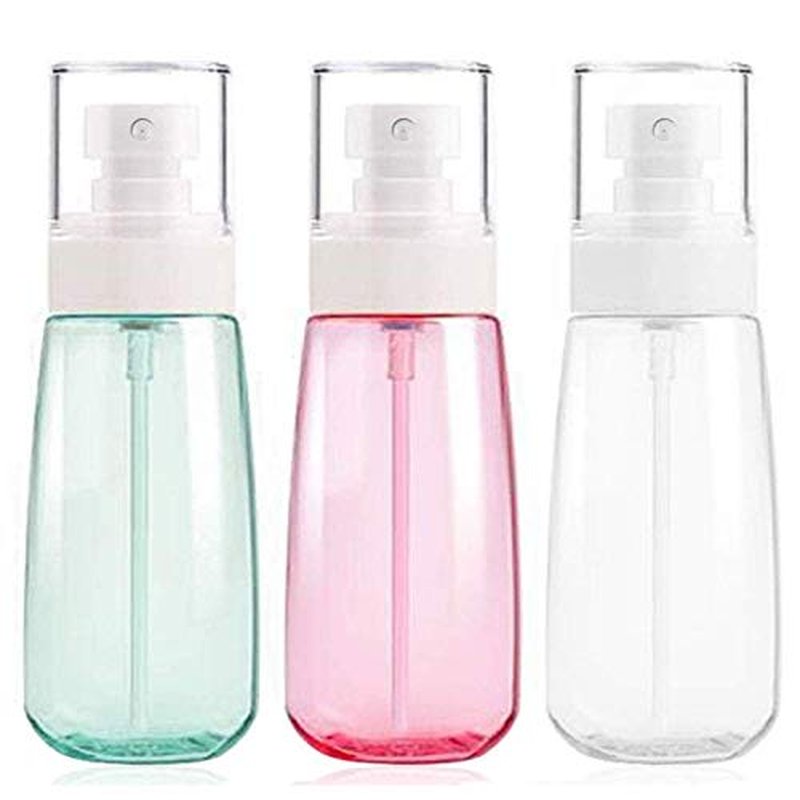 Cosywell Fine Mist Spray Bottle TSA Approved 3.4oz/ 100ml Empty Cosmetic Refillable Travel Containers Plastic Hair Spray Bottle Sprayer for Perfume Skincare Makeup Lotion (3color)