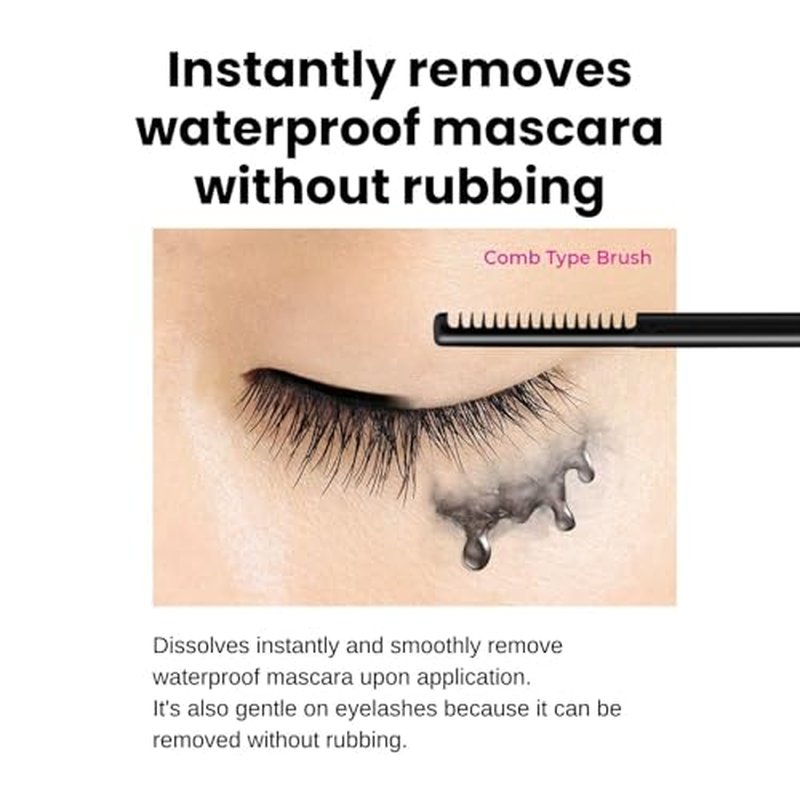 HEROINE MAKE by KISSME Mascara Duo Set | 2 Full-Size - Eyelash Primer EX, Strengthening & Conditioning Treatment + Gentle Eye Makeup Remover for Waterproof Mascara, Fast-Acting Cleanser