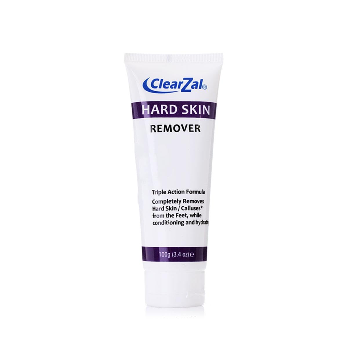 Clearzal Foot Cream For Hard Skin, Helps Calluses and Corn Removal While Leaving Soft Smooth Skin, Hydrating and Conditioning Triple Action Formula With Aloe Vera, 3.4 Ounce Tube