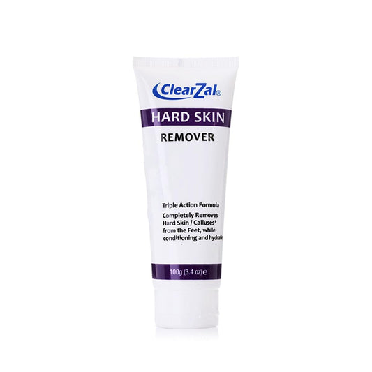Clearzal Foot Cream For Hard Skin, Helps Calluses and Corn Removal While Leaving Soft Smooth Skin, Hydrating and Conditioning Triple Action Formula With Aloe Vera, 3.4 Ounce Tube