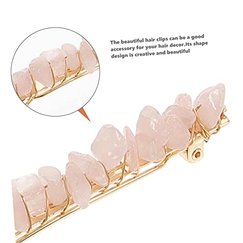 Mikinona 8 Pcs crystal stone hairpin hair barrettes for women hair jewels hair accessories for women wedding no 1 hairpin diamond hair clips hair pearls girl Metal headgear