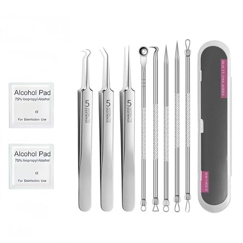 Usiveinborn Blackhead Remover, Usiveinborn Tweezers, Self Clip 0.05 Mm Tweezers, Professional Facial Blackhead Remover Tweezers, Blackhead Remover Tweezers (A)