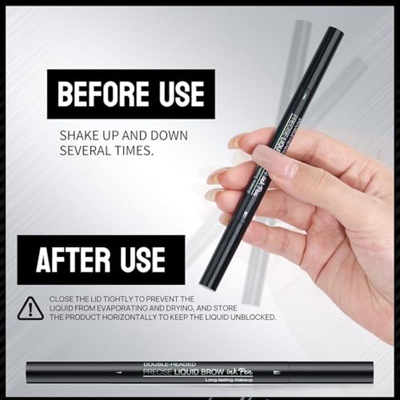 Hello Kiss Microblading Eyebrow Pen, Hello Kiss Liquid Eyebrow Pen, Curved Eyebrow Pen, Trailott Eyebrow Pen, Hellokiss Microblading Eyebrow Pen, Magical Curved Brow Pen (5Pcs Mixed)
