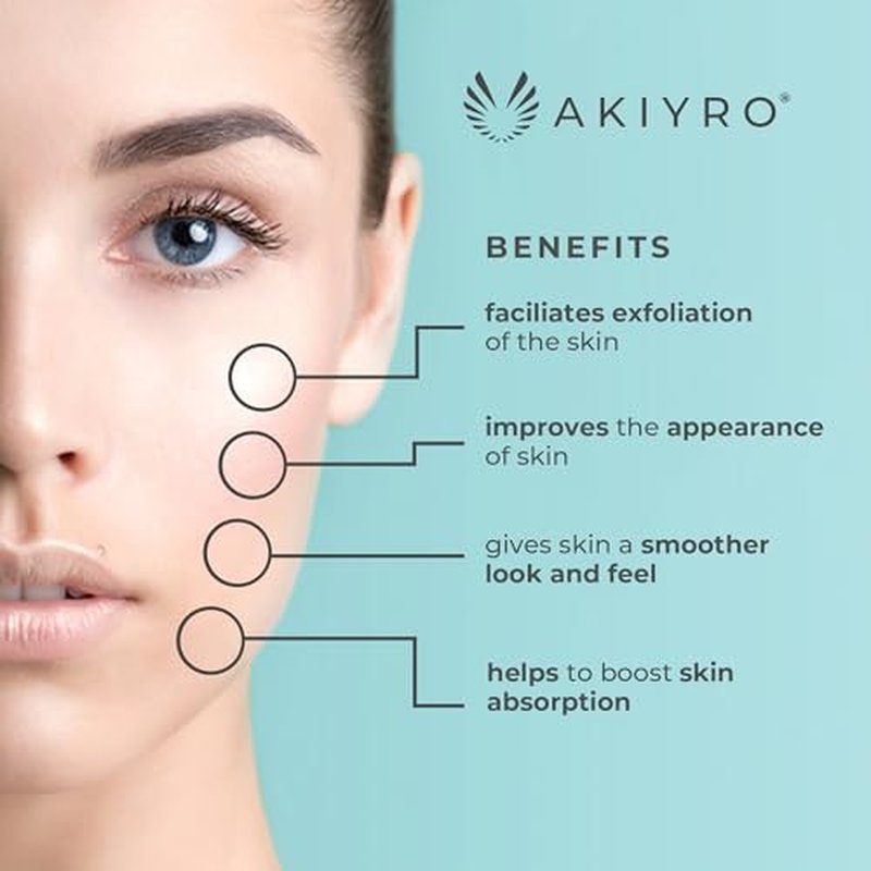 AKIYRO Derma Roller Titanium - 0.30mm Microderm Roller - Microneedle Roller with Case -Personal Use Microneedling Roller -192 Micro Needle Dermal Roller - At Home Microdermabrasion Face Roller (Black)