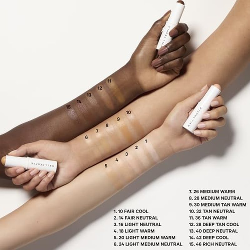 Well People Supernatural Complexion Stick Foundation + Concealer, Buildable, Light-to-Medium Coverage, Soft Matte Finish, Lightweight + Hydrating, Multi-Use, Vegan & Cruelty-Free, 36 Deep Tan Cool