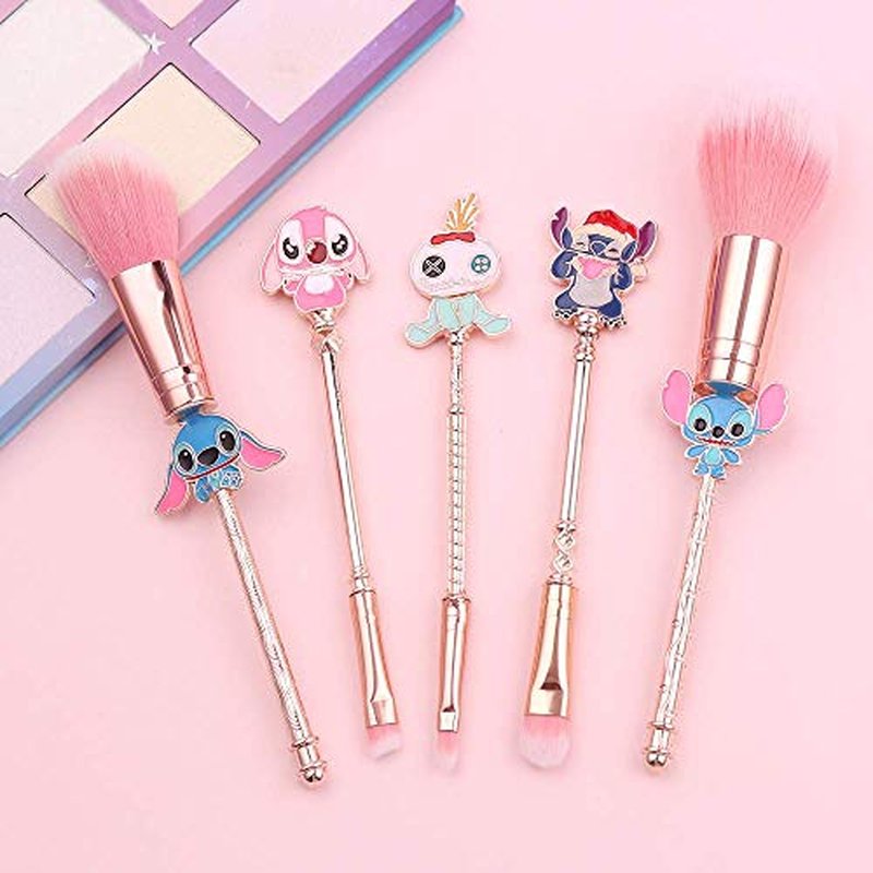 WeChip 5PCS Baby Brushes Creative Theme Fairy Makeup Brushes Set for Women