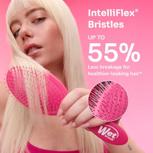 Wet Brush Disney Original Hair Detangler, Ariel (Elegant Princess), Ultra-Soft IntelliFlex Bristles, Detangling Brush Glides Through Tangles (Wet Dry & Damaged Hair), Women & Men (Pack of 2)
