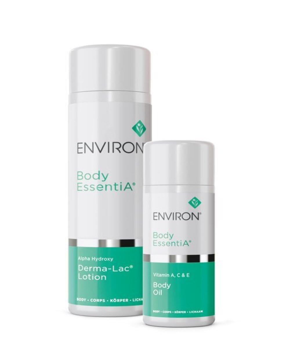 ENVIRON'S Body Kit Body Essentia Alpha Hydroxy Derma-Lac Lotion, Vitamin A, C & E Body Oil