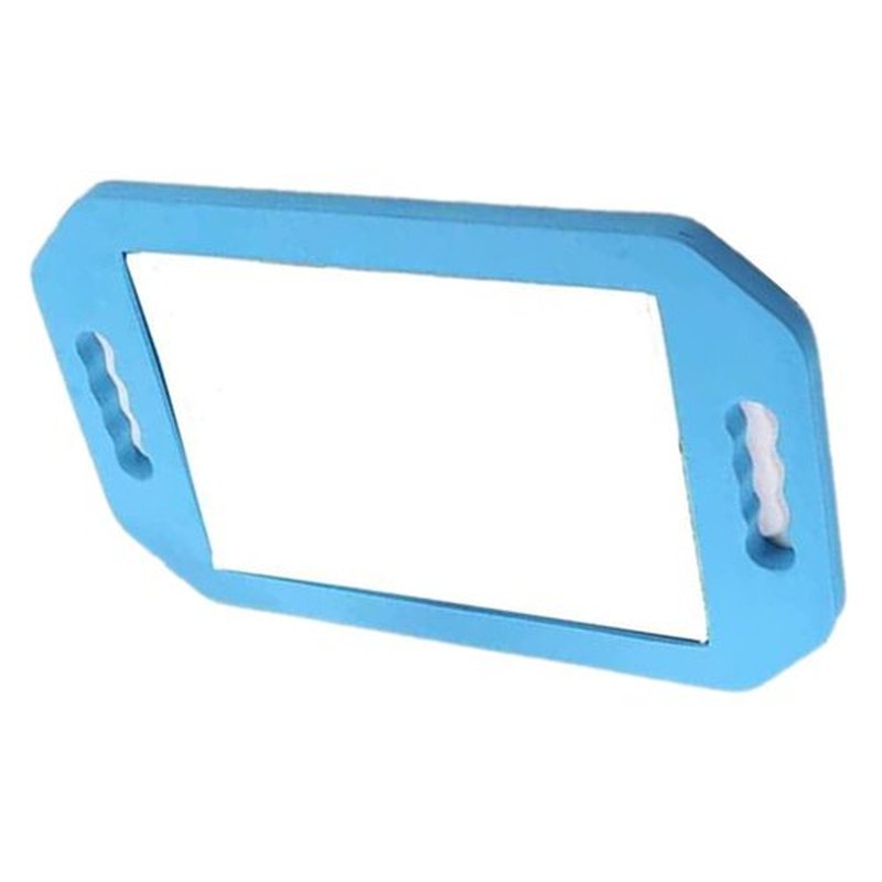 mpowtech Large Hand Held Mirror - Lightweight Handle Mirror,Foam Barber Mirror Handheld,Salon Hand Mirror with Double Handle,Foam Mirror with Handle,Barber Accessories