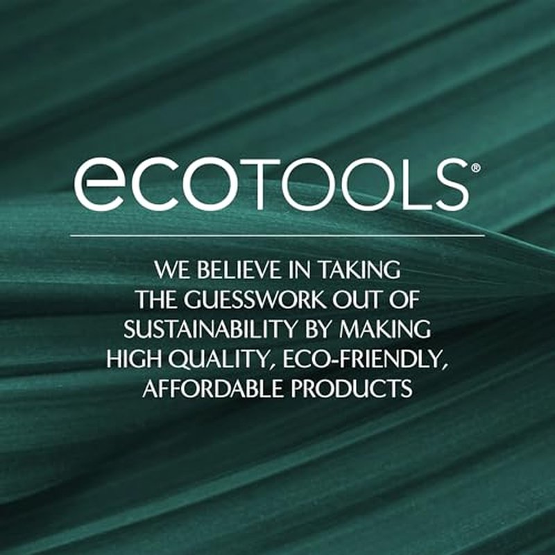 EcoTools Blurring Blender Makeup Sponge Duo, Makeup Blender Sponge For Blurred Skin, For Liquid & Cream Foundation, Cloud Coverage Memory Foam, Eco Friendly & Latex Free, Cruelty-Free & Vegan, 2 Count