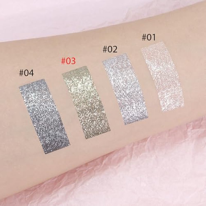 Eyeshadow Single Shimmer, High-Pigment Monochrome Eye Shadow Pressed Powder, Everyday Velvety Silky Eye Makeup Looks, Professional Long-Lasting Waterproof Single Eyeshadow Palette, 03# Dark Gold