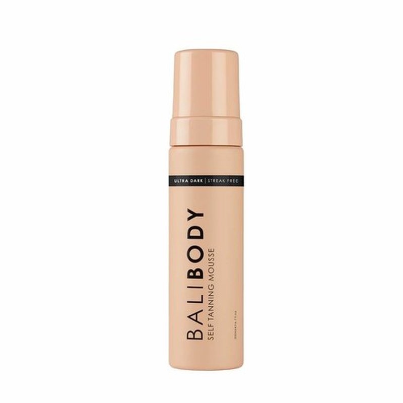 Bali Body Self-Tanning Mousse - Ultra Dark | Deep Bronzed Shade, Streak-Free Green Based Tinted Self-Tanner for All Skin Types | 100% Vegan, Cruelty Free, Australian Made (200 ml/6.7 fl oz)