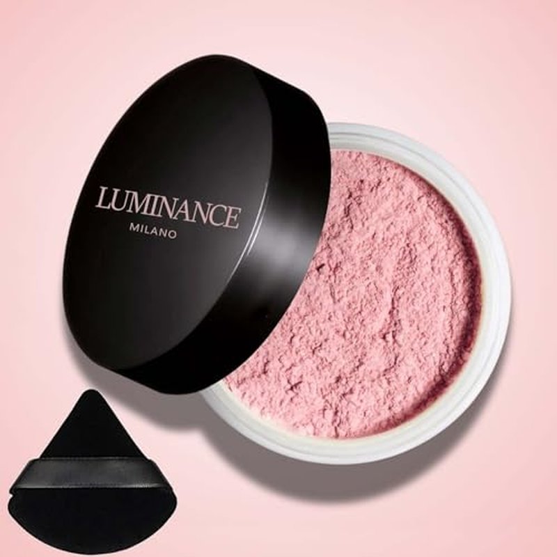 LuminousMilano Powder, LuminousMilano Pink Powder, Blurring Setting Powder, Pink Setting Powder Loose Blurring, Pink Setting Powder Blurring, Blurring Powder for All Skin Tones (1)